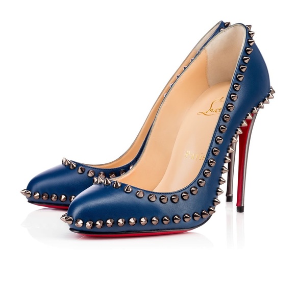 Christian Louboutin Shoes - Christian Louboutin Dorispiky 100 blue pump